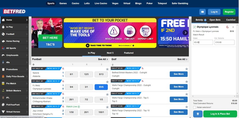 Betfred Betting Site